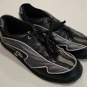 Mens Black & Gray Bowling Shoes Used